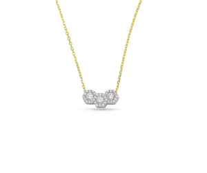 Frederic Sage Hexagon Diamond Necklace