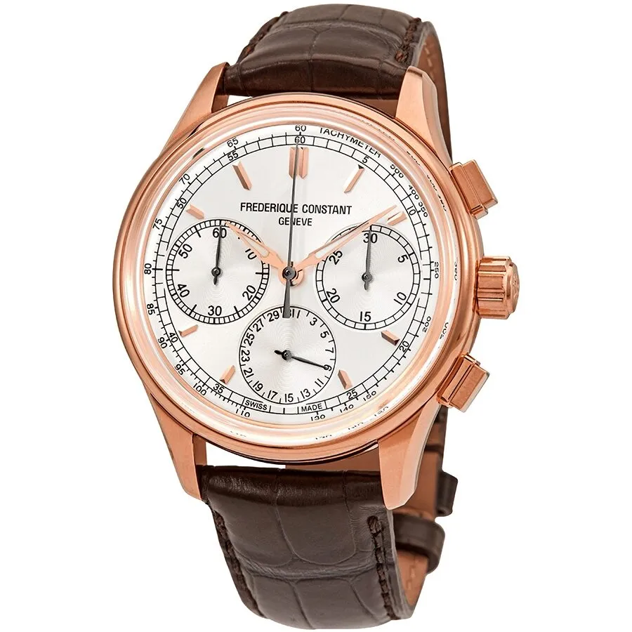 Frederique Constant Flyback Chronograph Manufacture Automatic Men's Silver Dial Watch FC-760V4H4