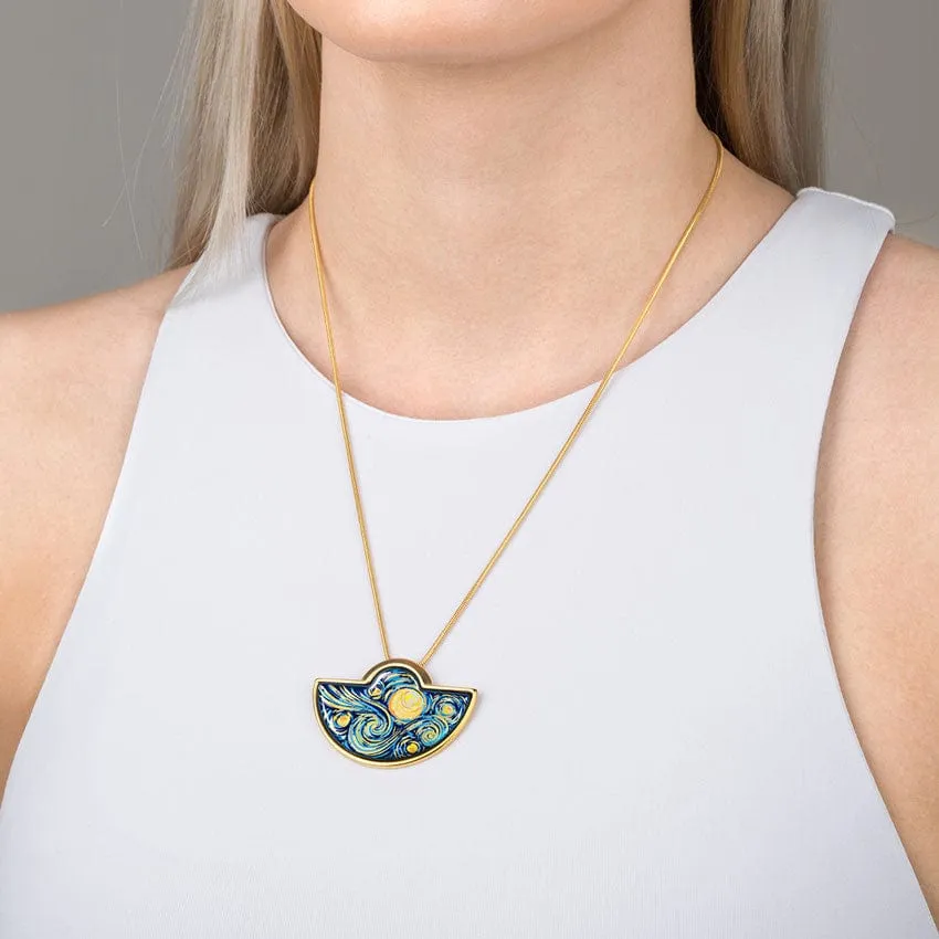 Freywille Van Gogh Starry Night Arc Pendant