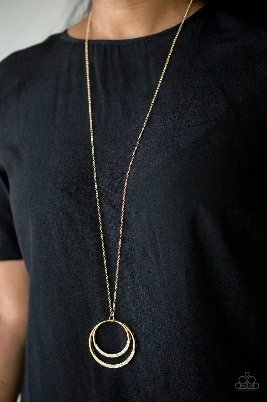 Front and EPICENTER Gold Paparazzi Necklace