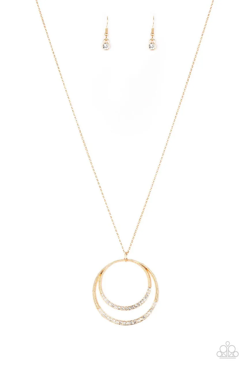 Front and EPICENTER Gold Paparazzi Necklace