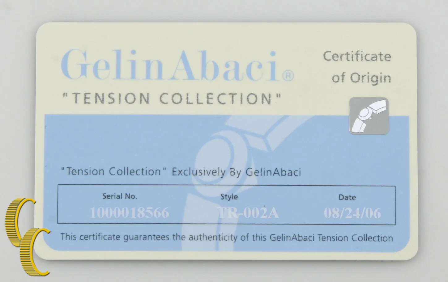 Gelin Abaci Tension Collection Diamond 14k White Gold Solitaire Engagement Ring