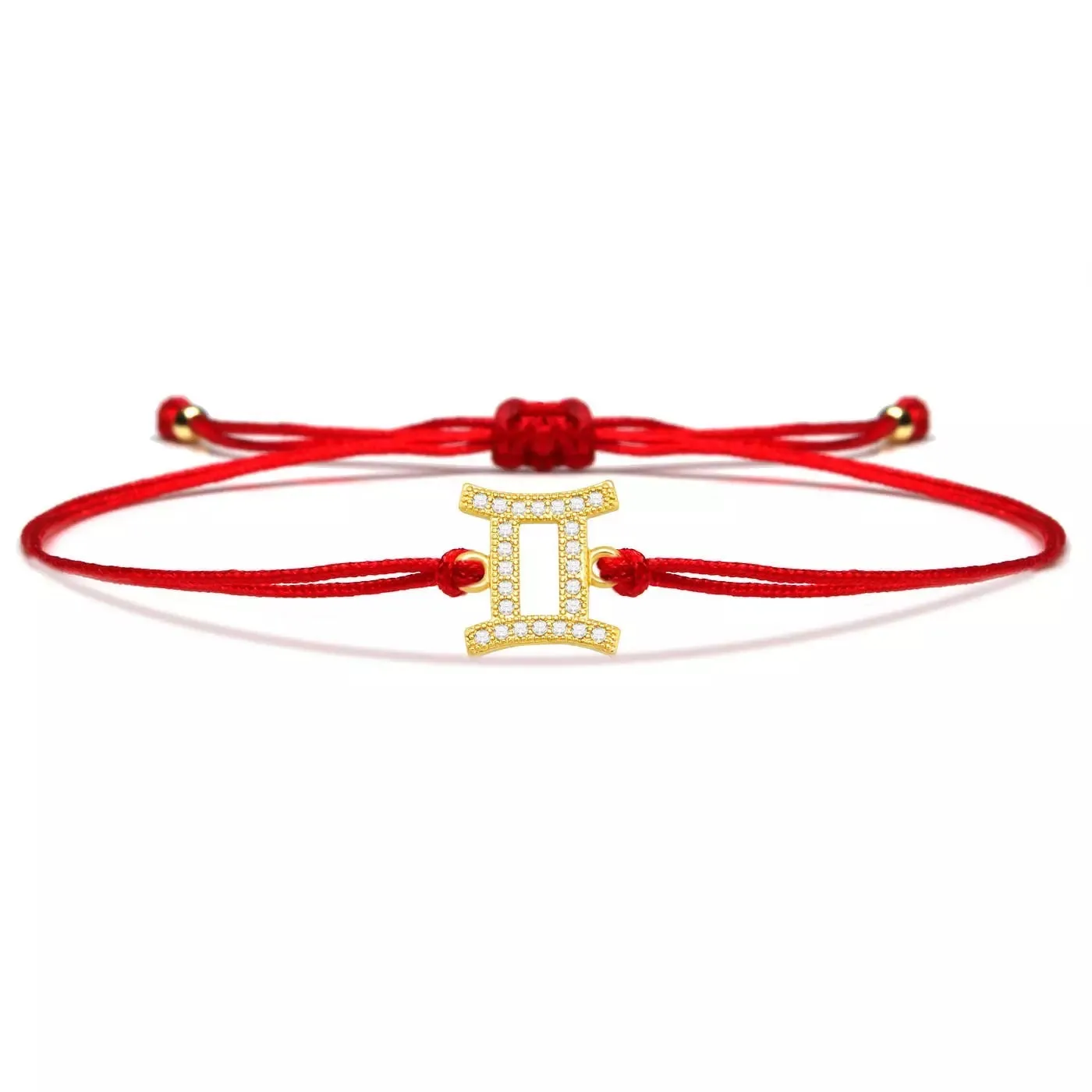 Gemini Zodiac Red String Protection Bracelet