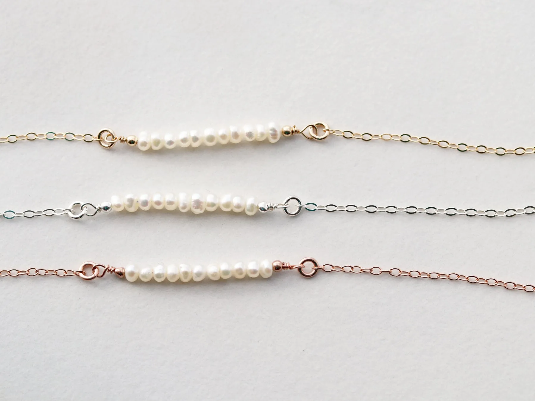 Gemstone Bar Necklace
