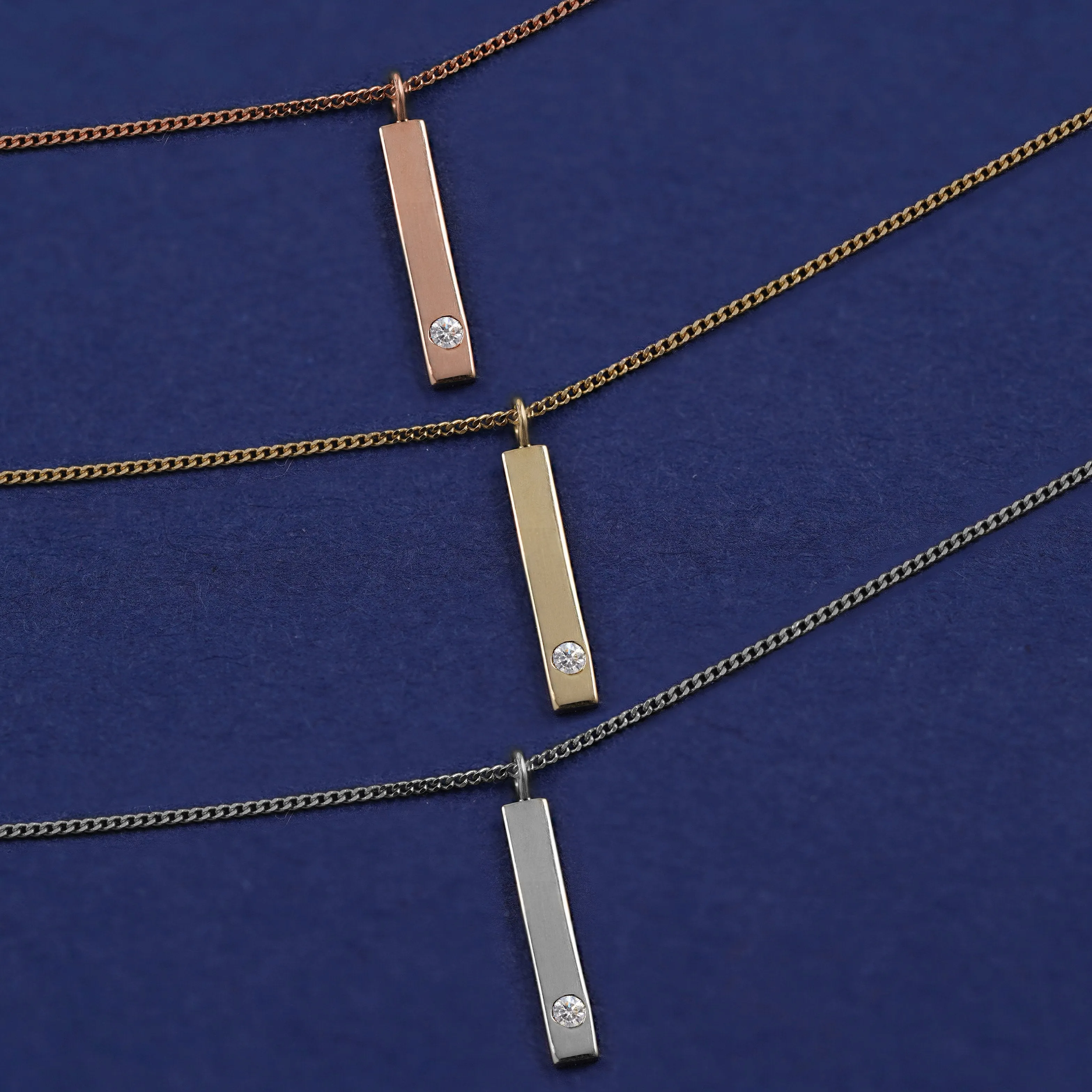 Gemstone Bar Necklace