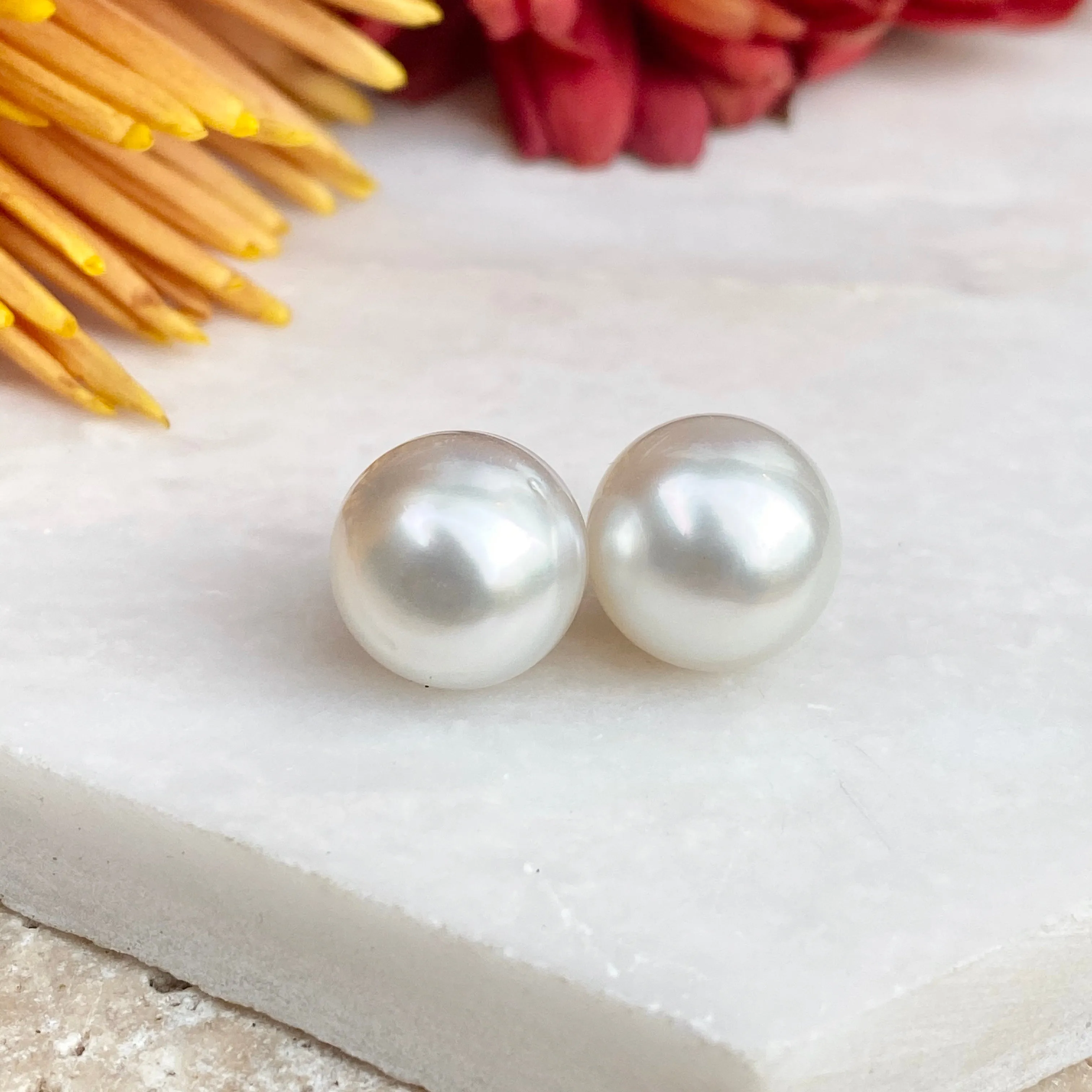 Genuine Paspaley South Sea Loose Pearl Pair "Fine" Quality 11mm
