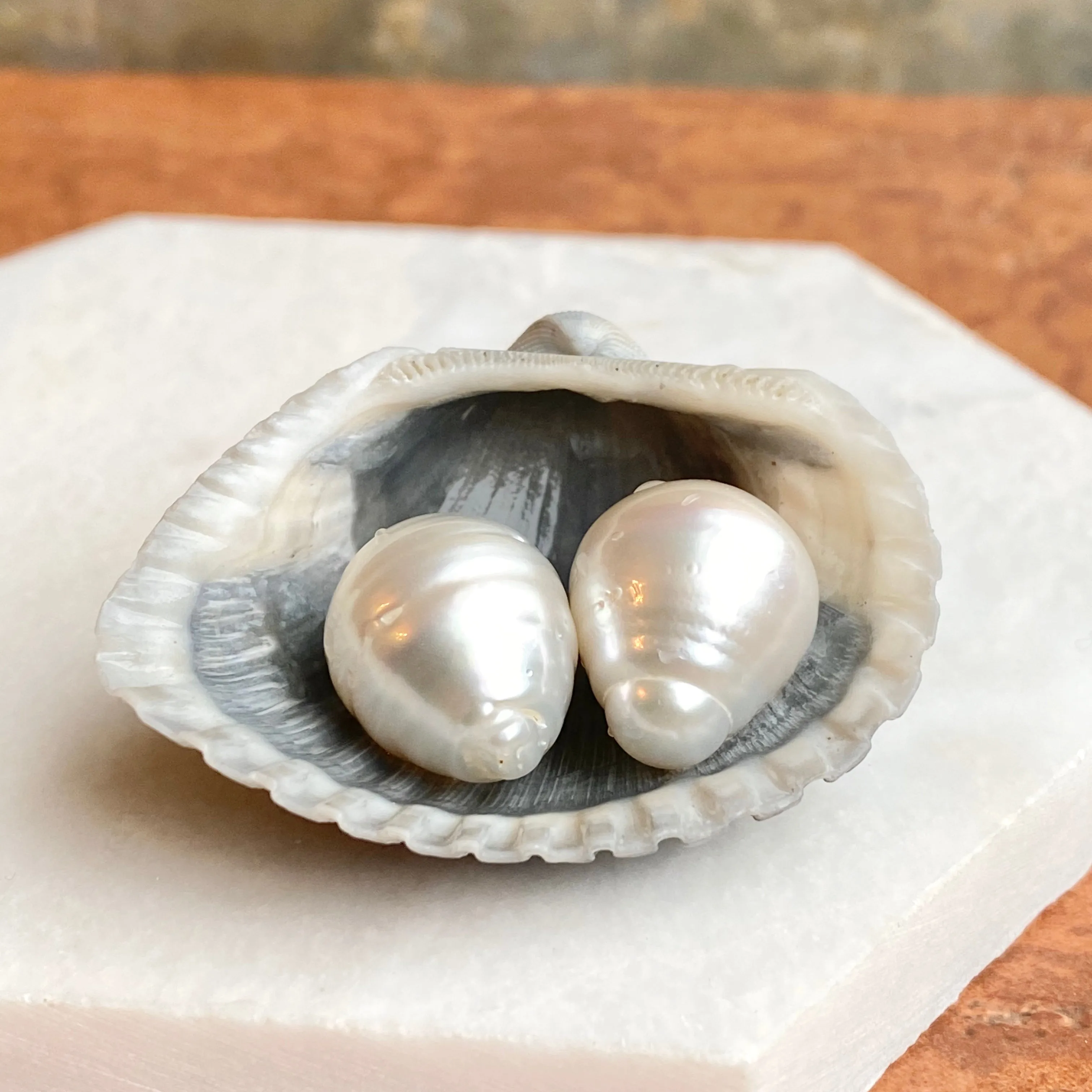 Genuine Paspaley South Sea Loose Pearl Pair "Fine" Quality 15mm