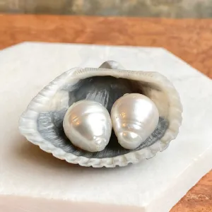 Genuine Paspaley South Sea Loose Pearl Pair "Fine" Quality 15mm