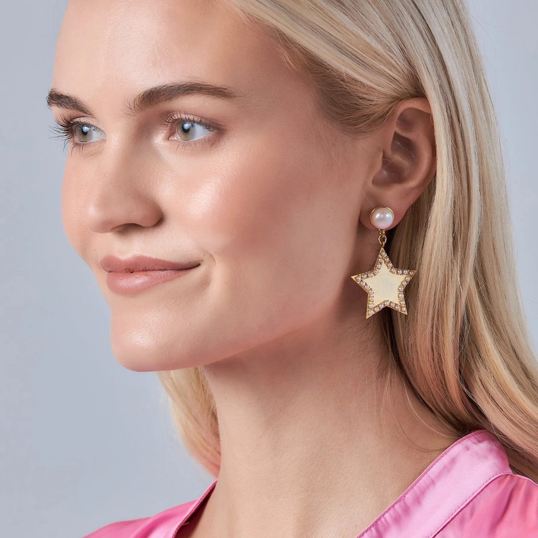Gitchie, Gitchie Ya Ya Drop Earrings in Pearl