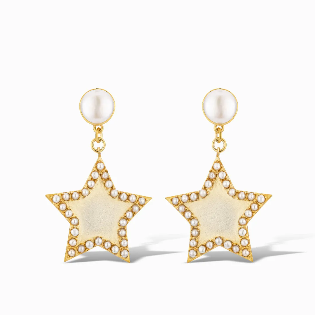 Gitchie, Gitchie Ya Ya Drop Earrings in Pearl