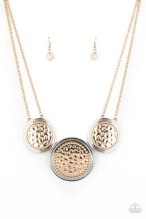 Gladiator Glam Gold Paparazzi Necklace