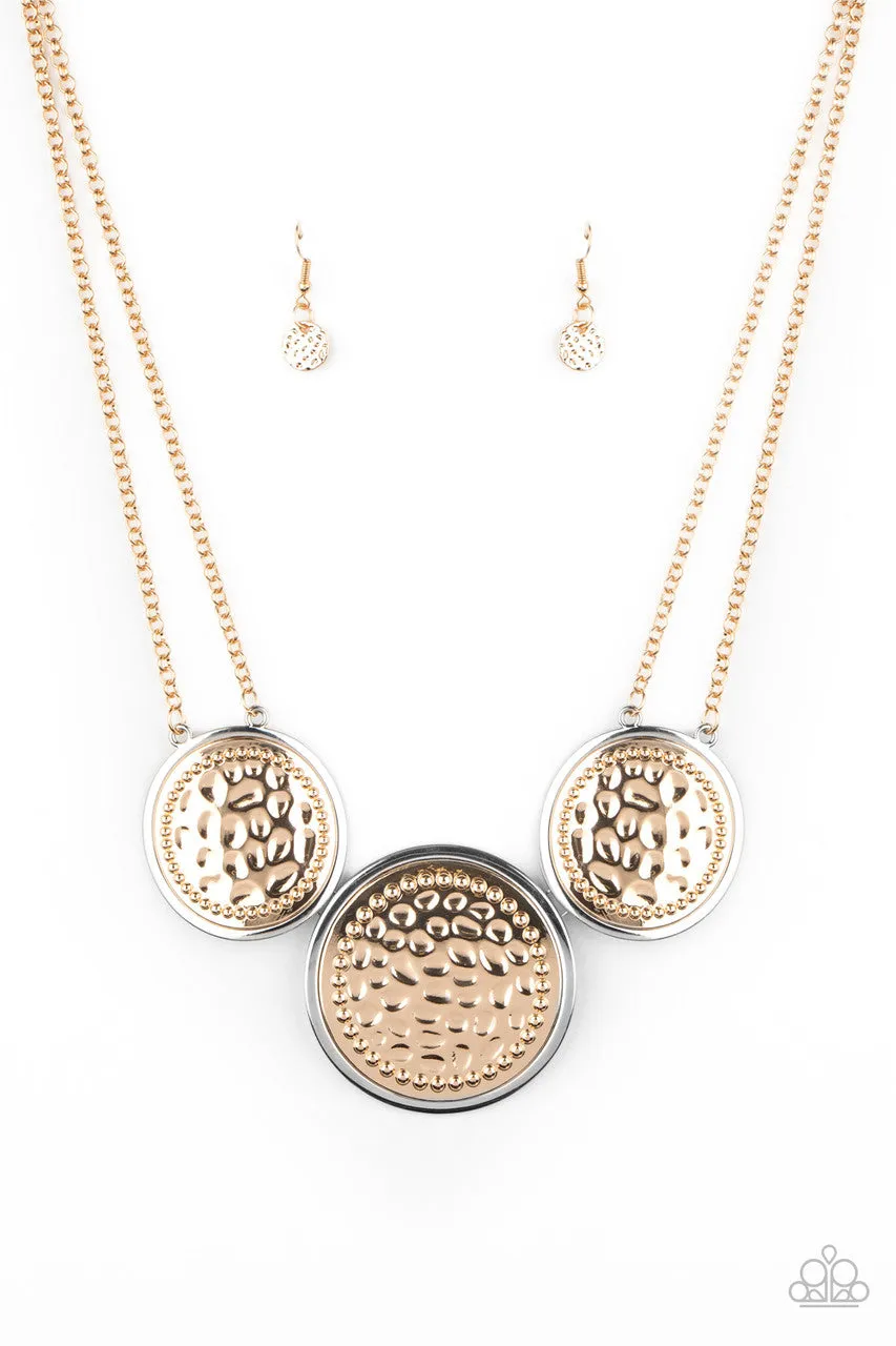 Gladiator Glam Gold Paparazzi Necklace