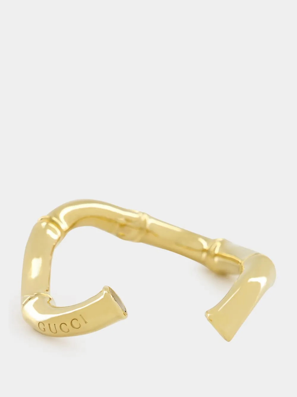 Gold Bamboo Cuff Bracelet