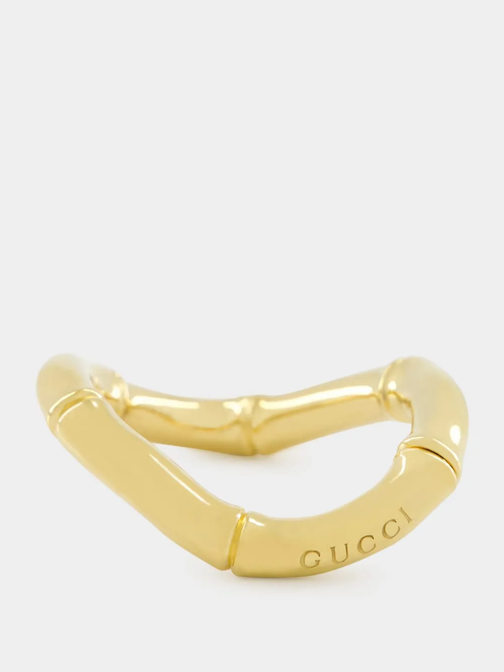 Gold Bamboo Cuff Bracelet