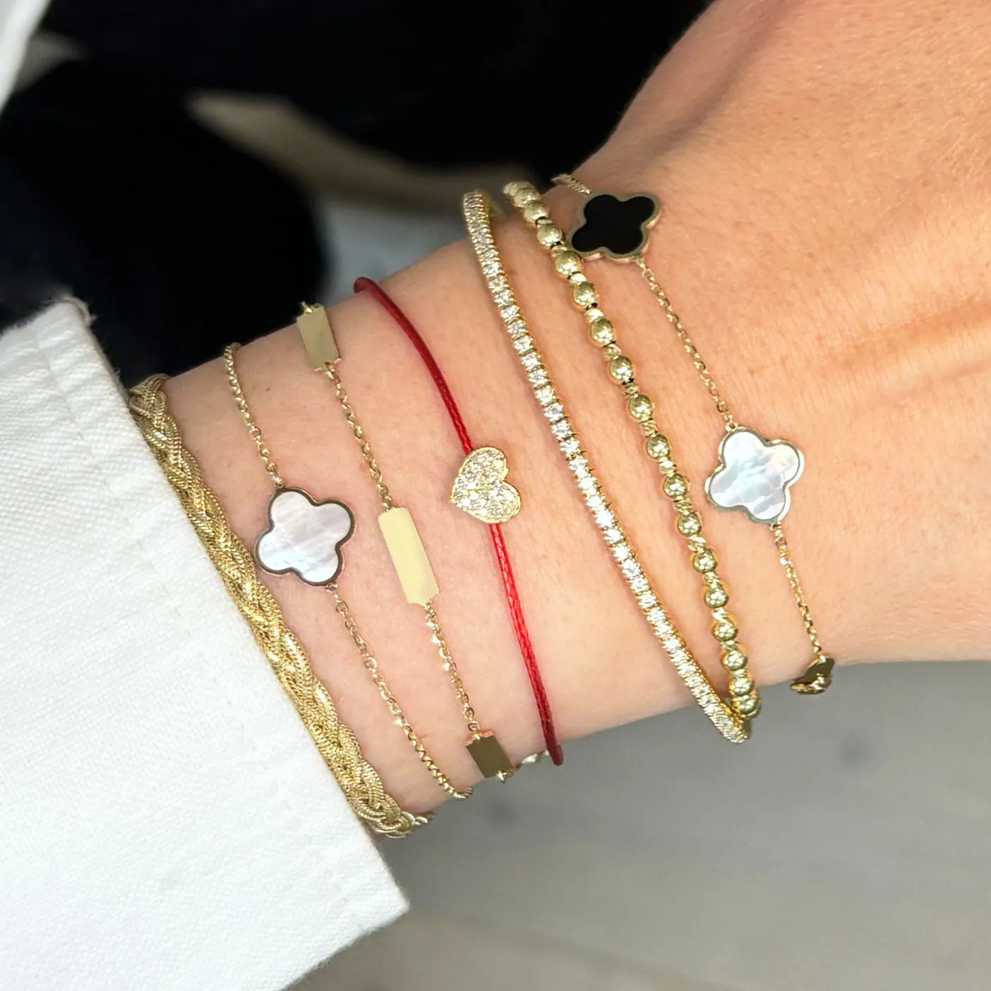 Gold Bar Chain Bracelet