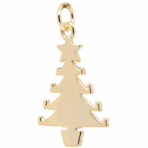 Gold Christmas Tree Charm
