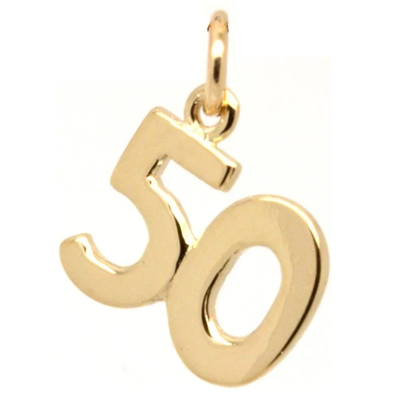 Gold Fifty Charm 50