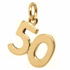 Gold Fifty Charm 50