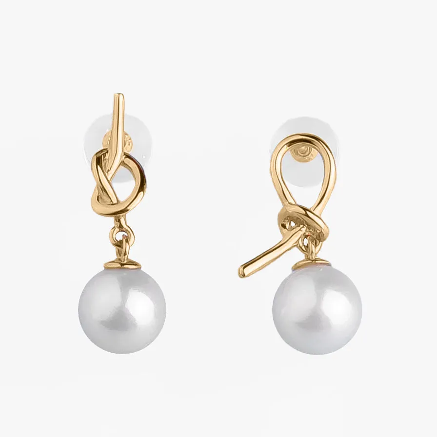 Gold Knot Earrings