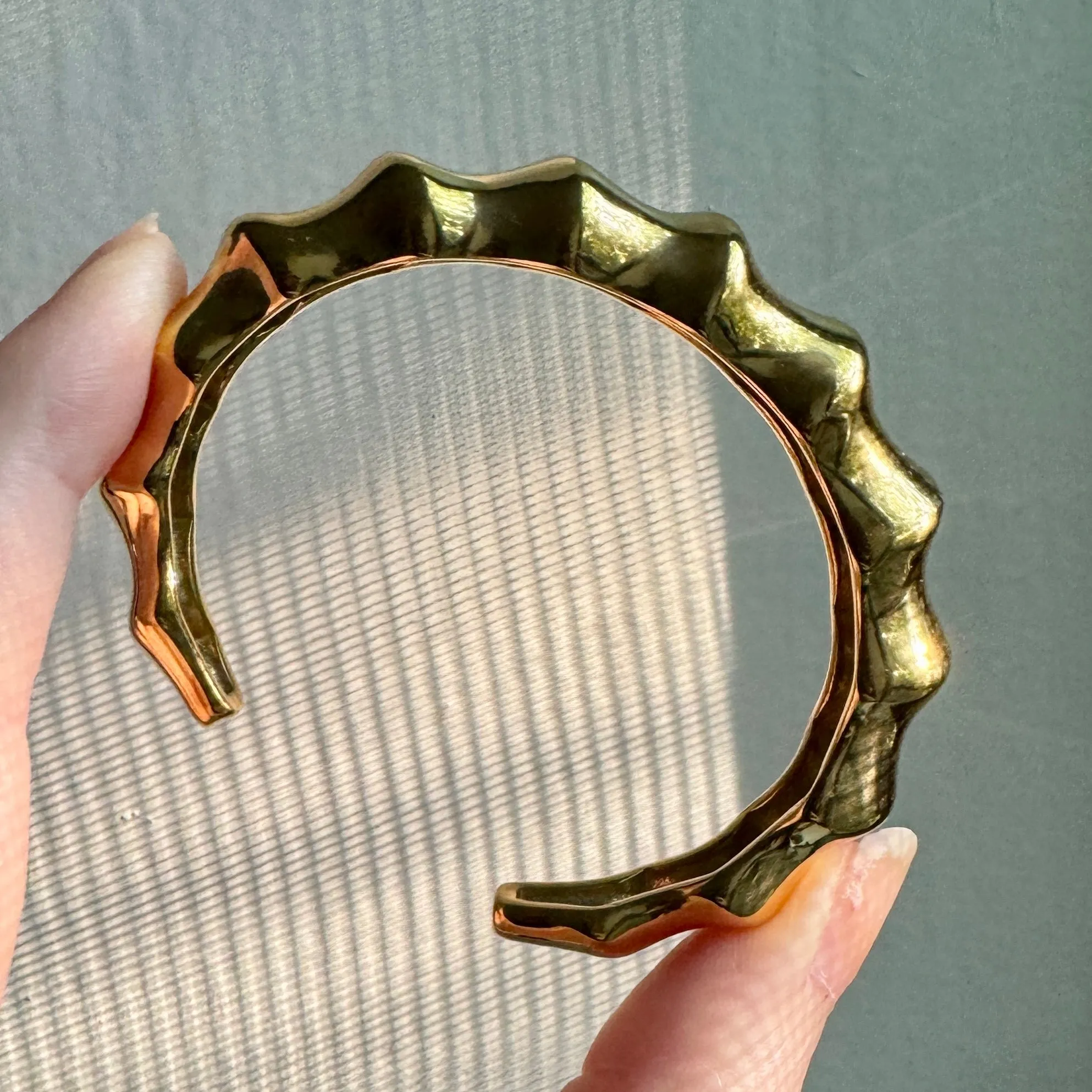 Gold Ribbed Cuff