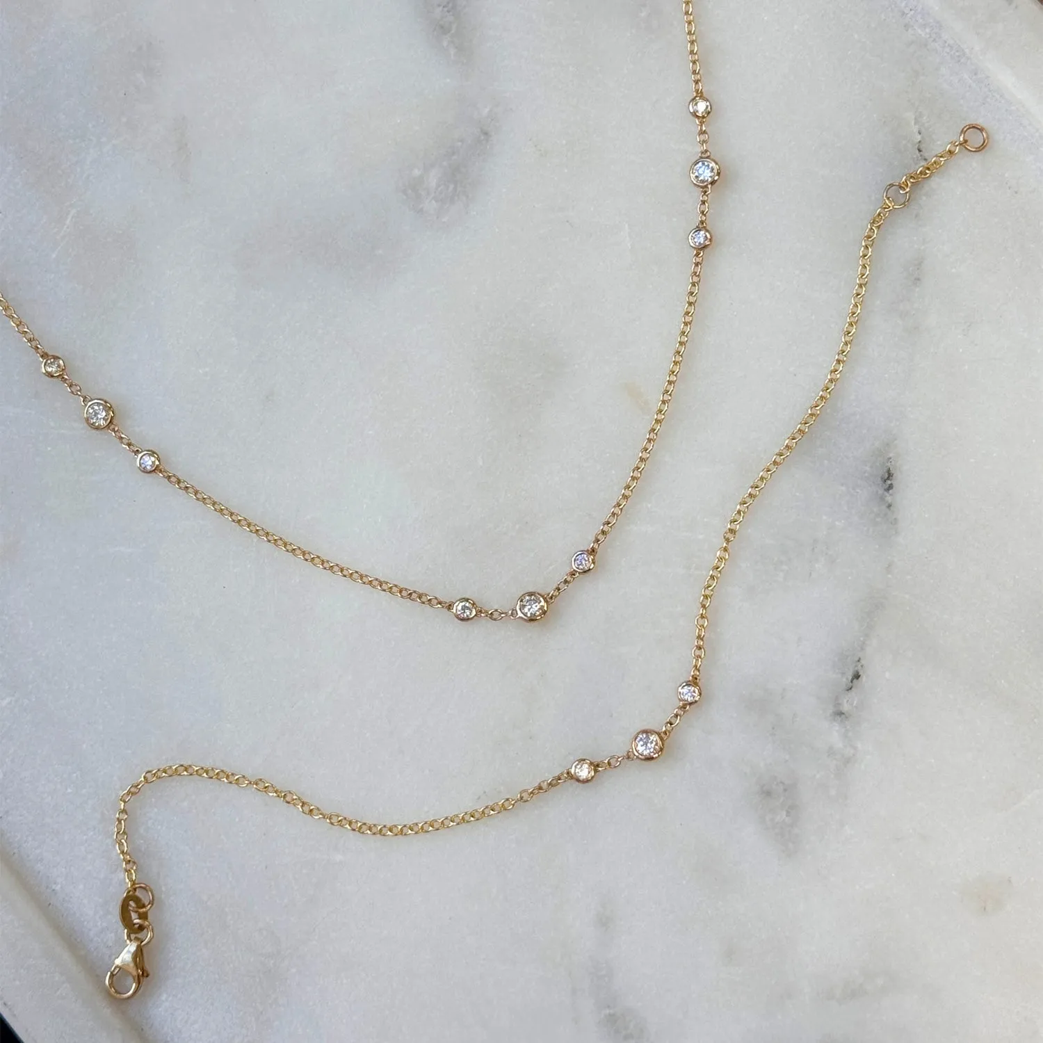Graduated Diamond Trio Bezel Bracelet