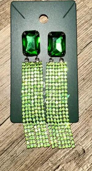Green Jewel Earrings