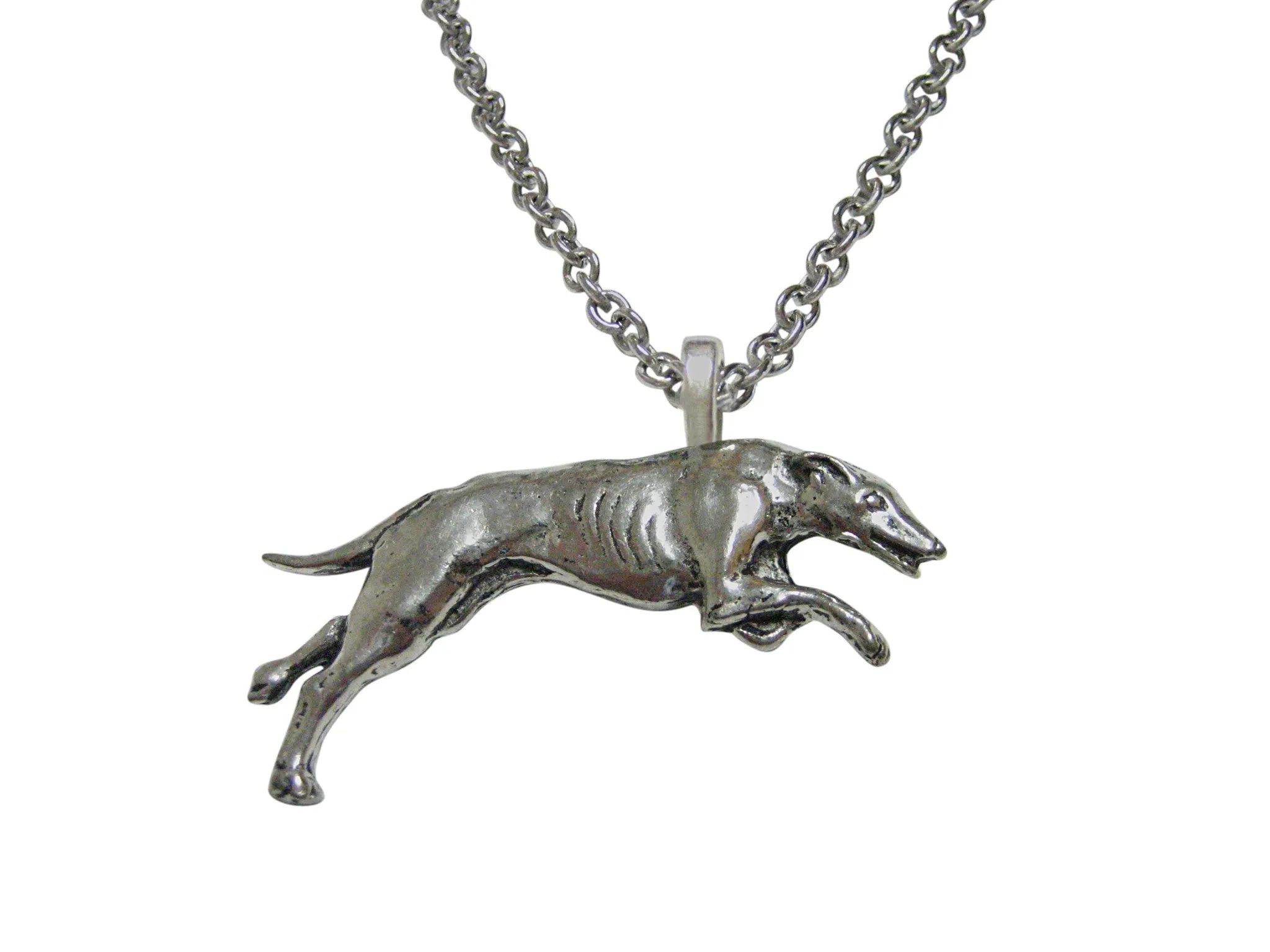 Greyhound Dog Pendant Necklace