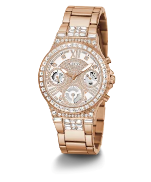 Guess Rose Gold Glitz Dial Women's Watch GW0320L3