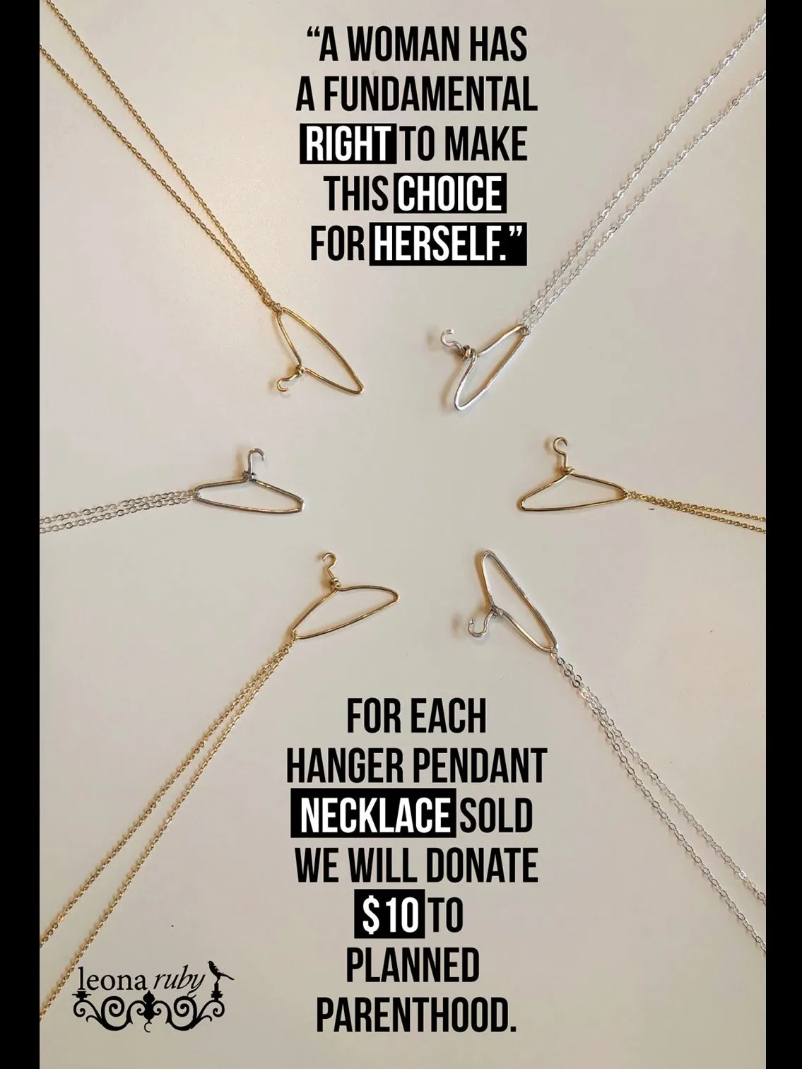 Hanger Necklace {Gold} | PREORDER