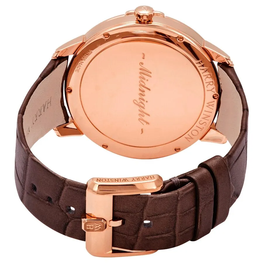 Harry Winston Midnight Men's 18k Rose Gold Diamond Watch MIDQMP39RR004