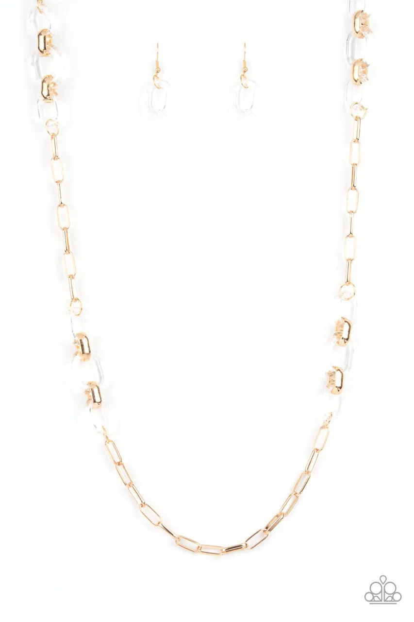 Have I Made Myself Clear? Gold Paparazzi Necklace