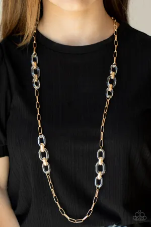 Have I Made Myself Clear? Gold Paparazzi Necklace