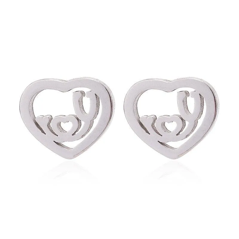 Heartbeat Cardiogram Stethoscope Women Bracelet