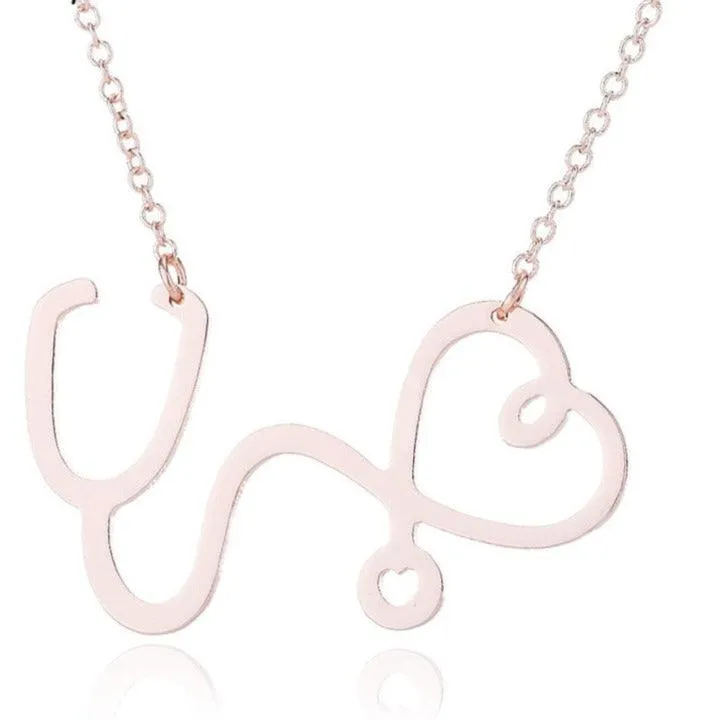 Heartbeat Cardiogram Stethoscope Women Bracelet