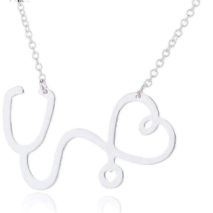 Heartbeat Cardiogram Stethoscope Women Bracelet