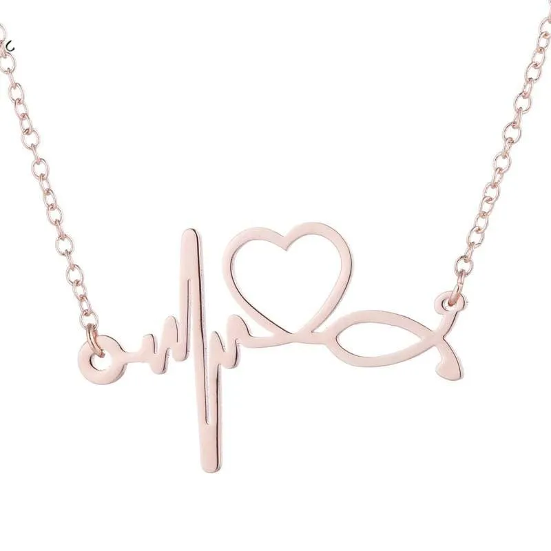 Heartbeat Cardiogram Stethoscope Women Bracelet