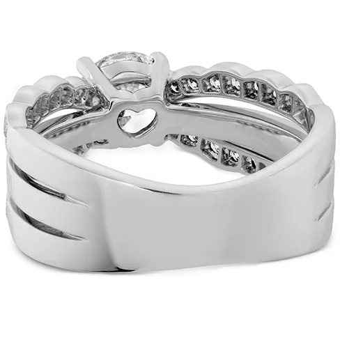 Hearts On Fire Lorelei Double Diamond Row Engagement Ring