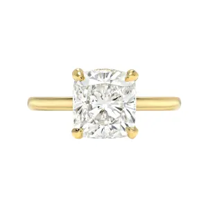 HIDDEN HALO SOLITAIRE ENGAGEMENT RING