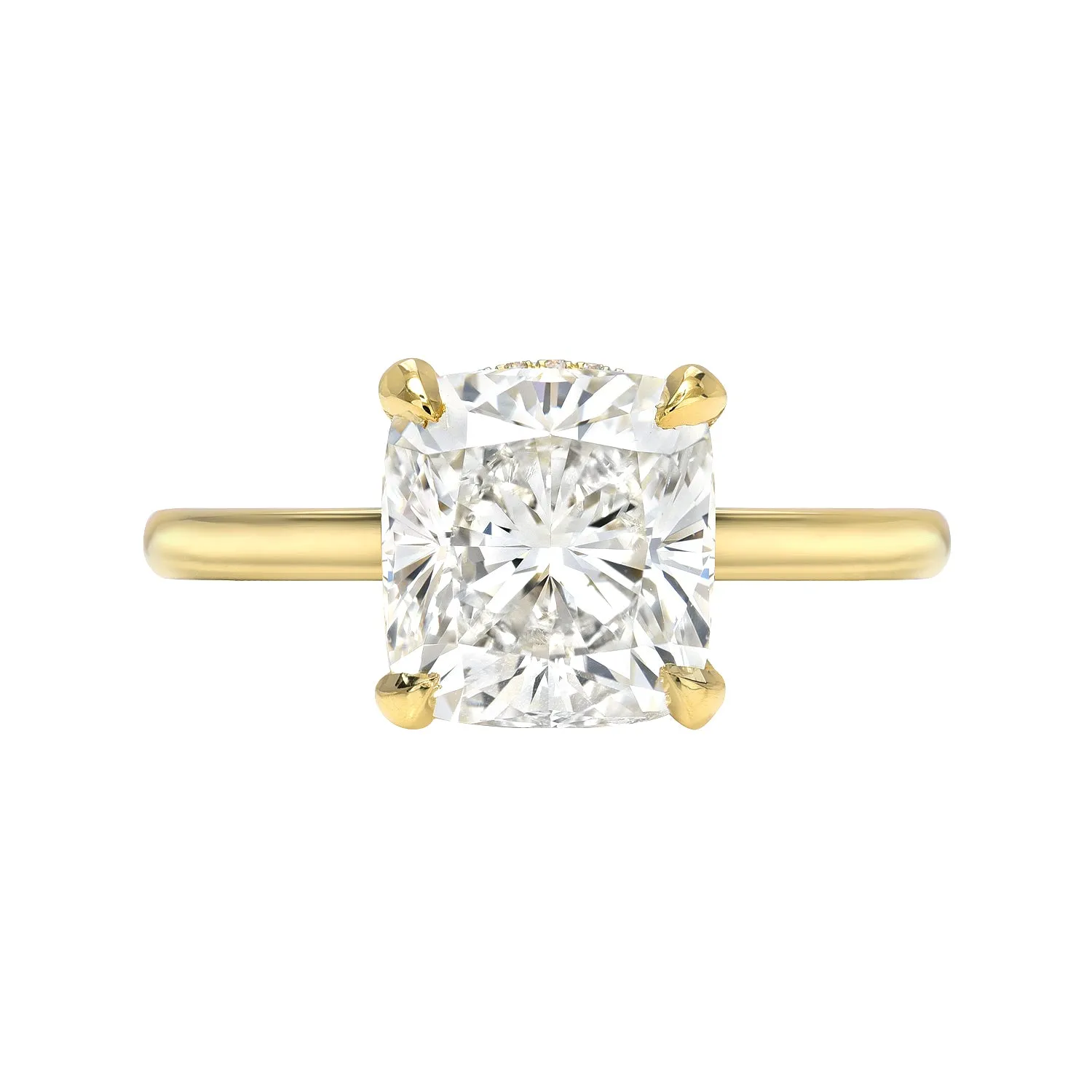 HIDDEN HALO SOLITAIRE ENGAGEMENT RING