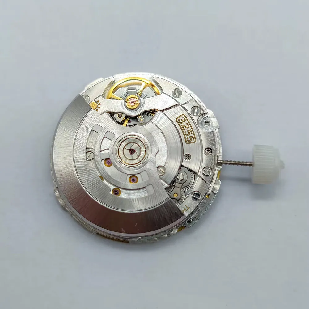 High Quality 3255 Movement Dual Calendar Shanghai 3255 Automatic Mechanical Movement 31 Jewels Blue Balance Wheel Watch Movement