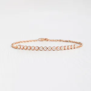 Hope Diamond bracelet (18K solid gold)