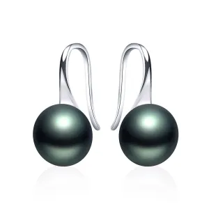Hot selling stud earrings for women 9-9.5mm big Natural pearl jewelry 925 sterling silver jewelry