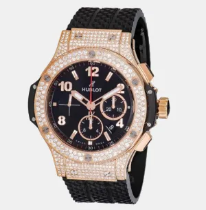 Hublot Big Bang Chrono 18K Rose Gold Diamond Automatic Men's Watch 301.PX.130.RX.174
