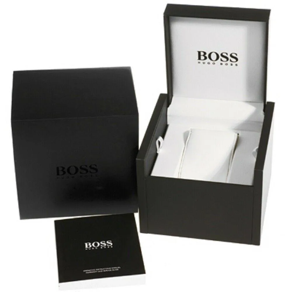 Hugo Boss Mens Ikon Two-Tone Rose Gold Silver Watch 1513339