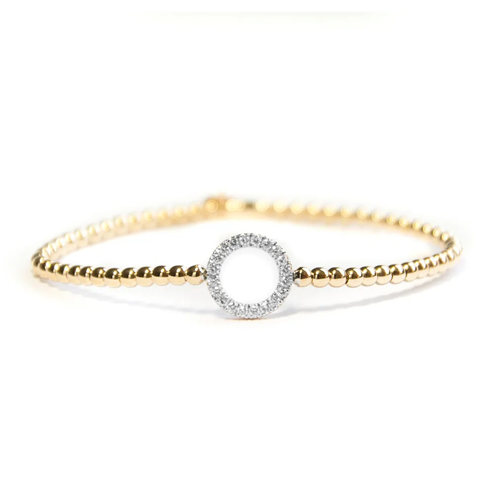Hulchi Belluni Stretch Bracelet with Diamonds