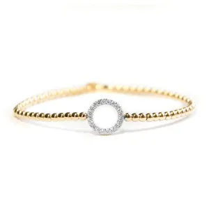 Hulchi Belluni Stretch Bracelet with Diamonds