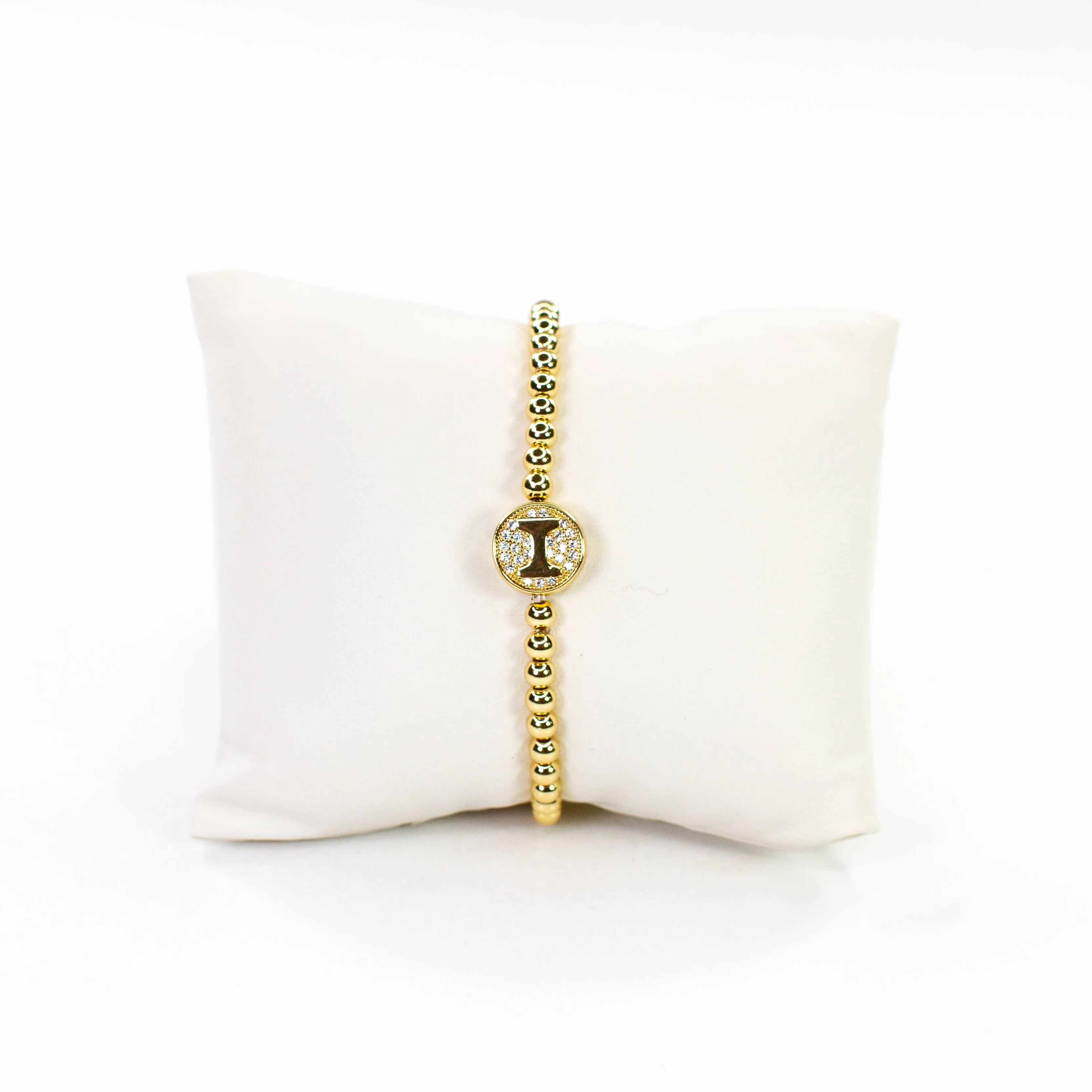Initial Simulated Diamond Bracelet: P