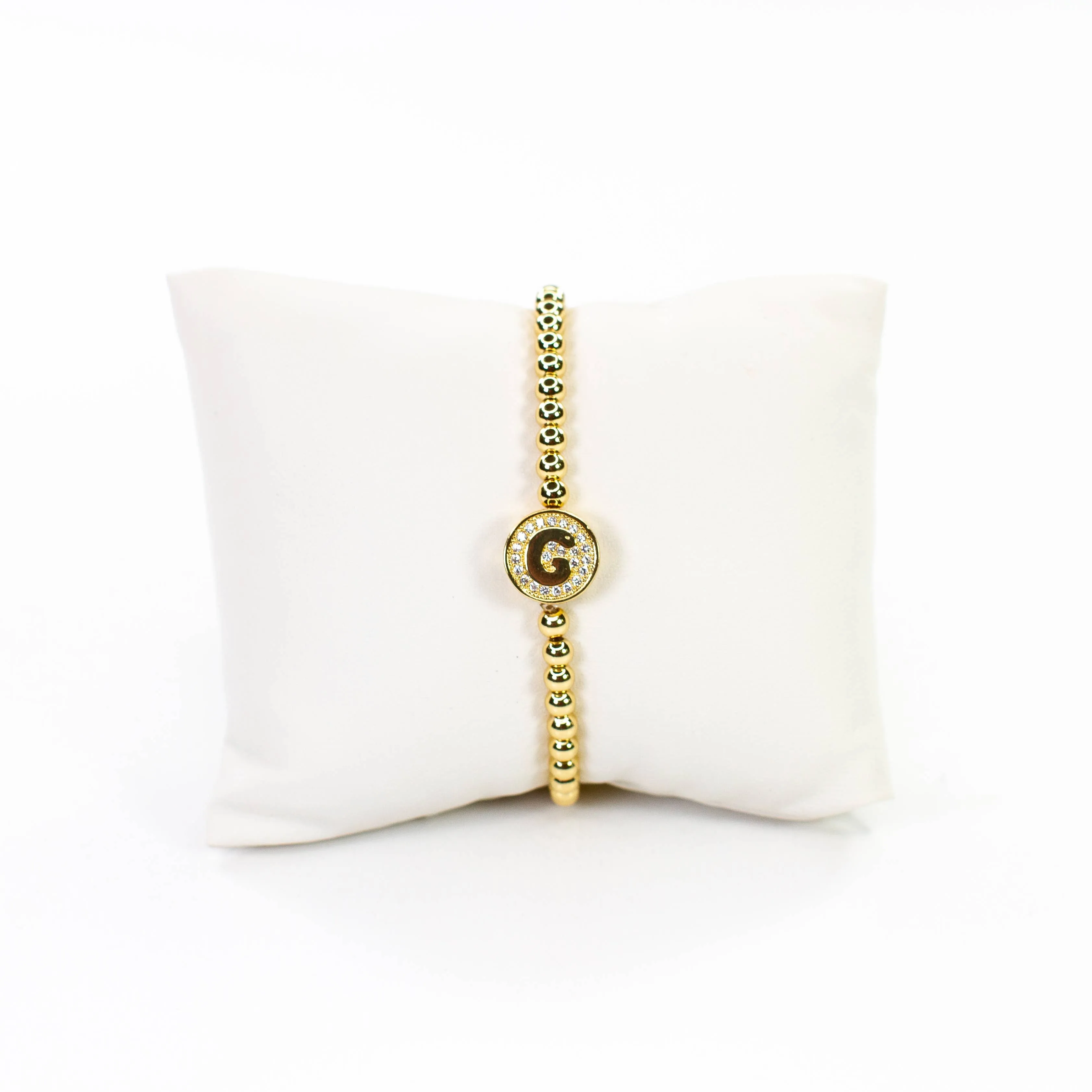 Initial Simulated Diamond Bracelet: P