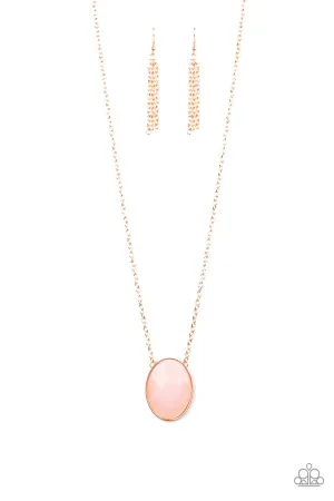 Intensely Illuminated Copper Paparazzi Necklace