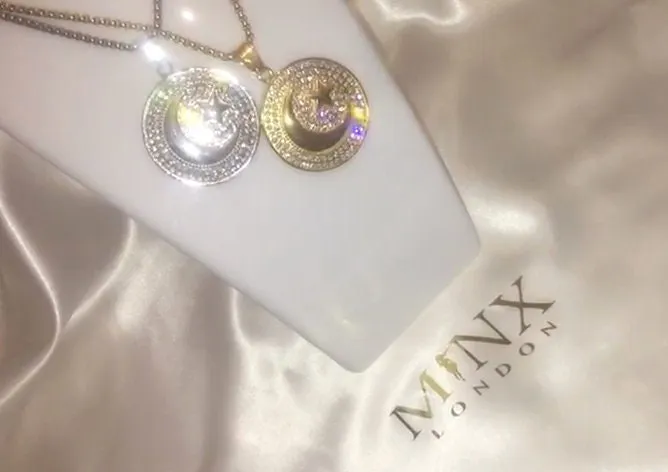 Islam Pendant | Crescent Moon Necklace | Star Pendant | Diamond Moon Pendant | Muslim Pendant | Islam Necklaces |  Islam Gift | Muslim Gift